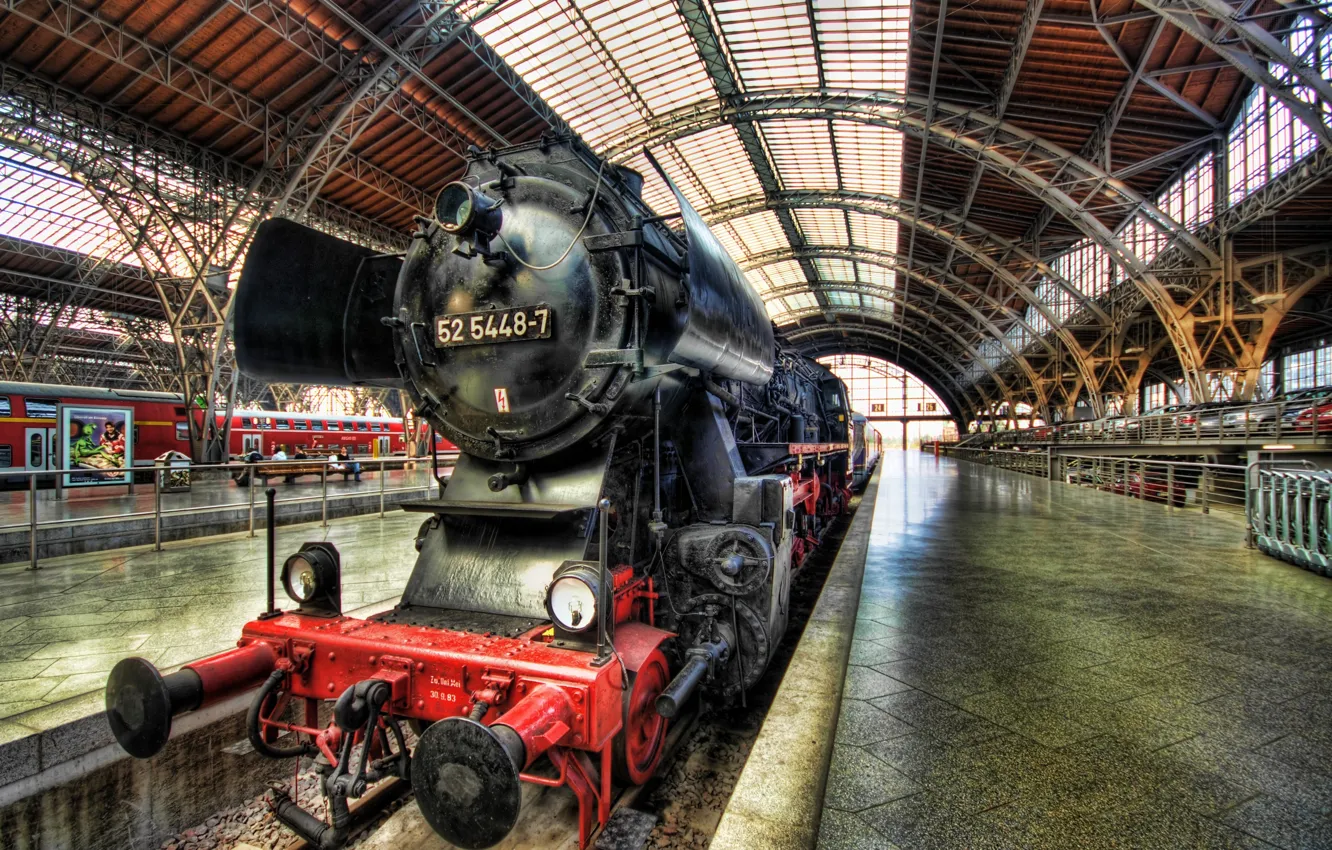 Фото обои паровоз, Germany, Dresden, Steam Train