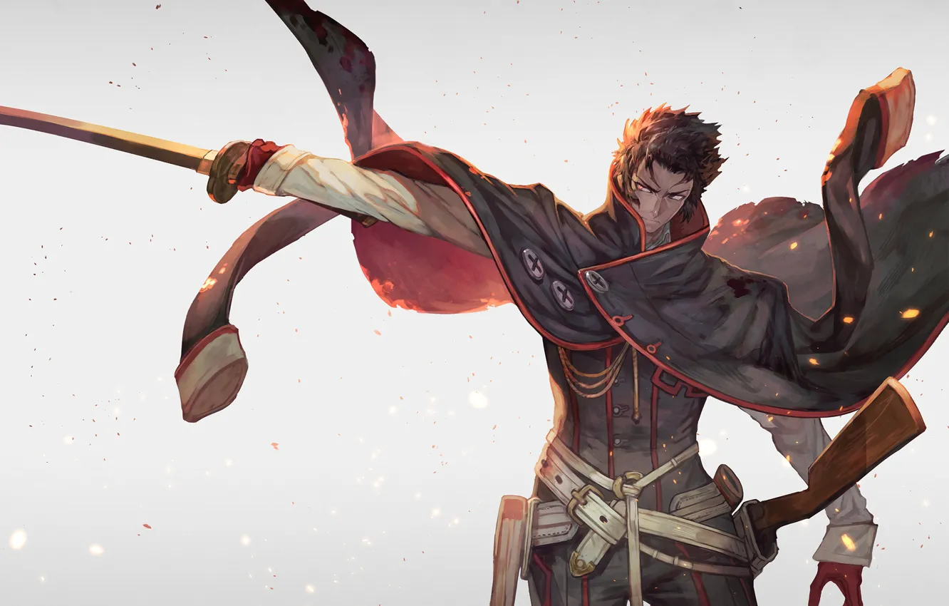 Фото обои меч, аниме, арт, парень, Hijikata Toshizou, Berserker