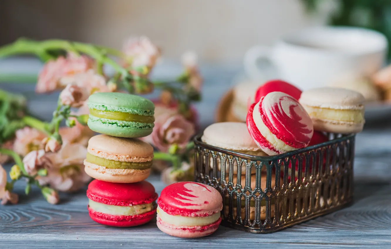 Фото обои colorful, печенье, macarons, Roman Kosolapov