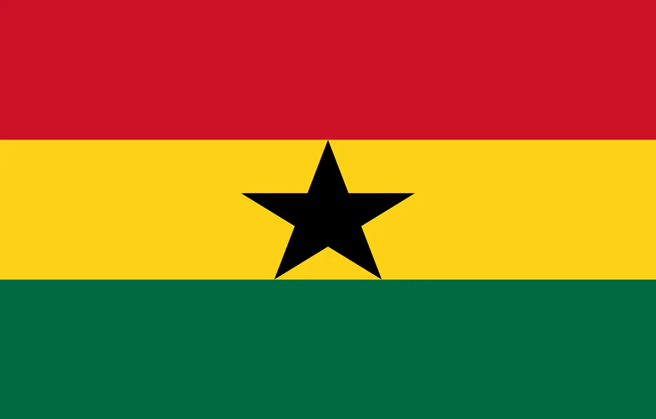 Фото обои Звезда, Флаг, Гана, Ghana