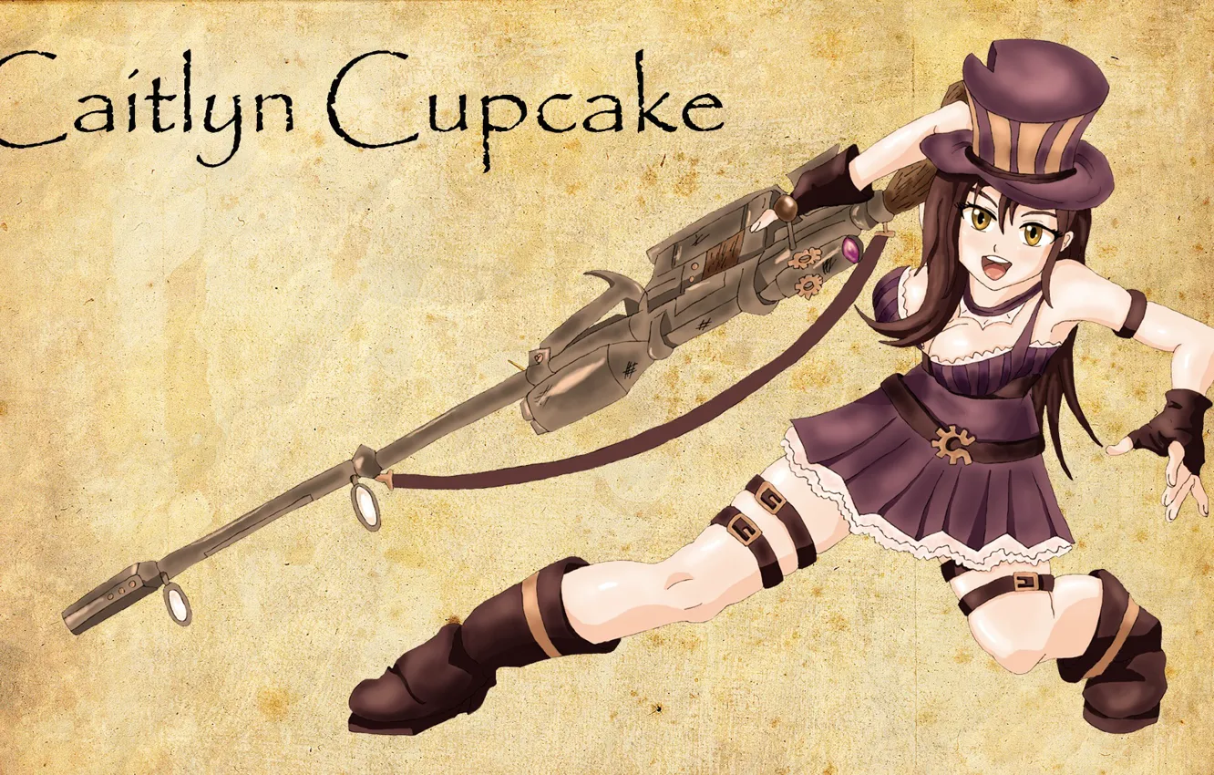 Фото обои Anime, League of Legends, Caitlyn
