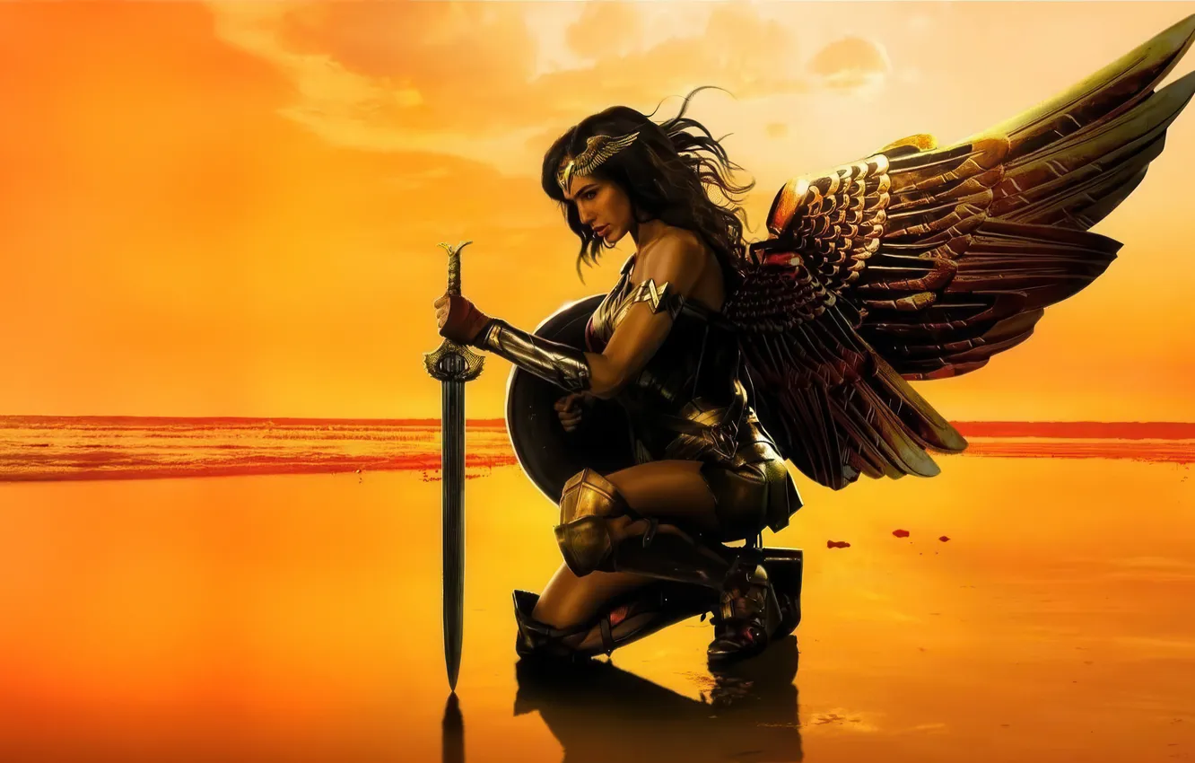 Фото обои wonder woman, justice, the true face