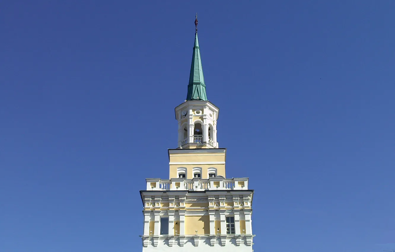 Фото обои небо, здание, башня