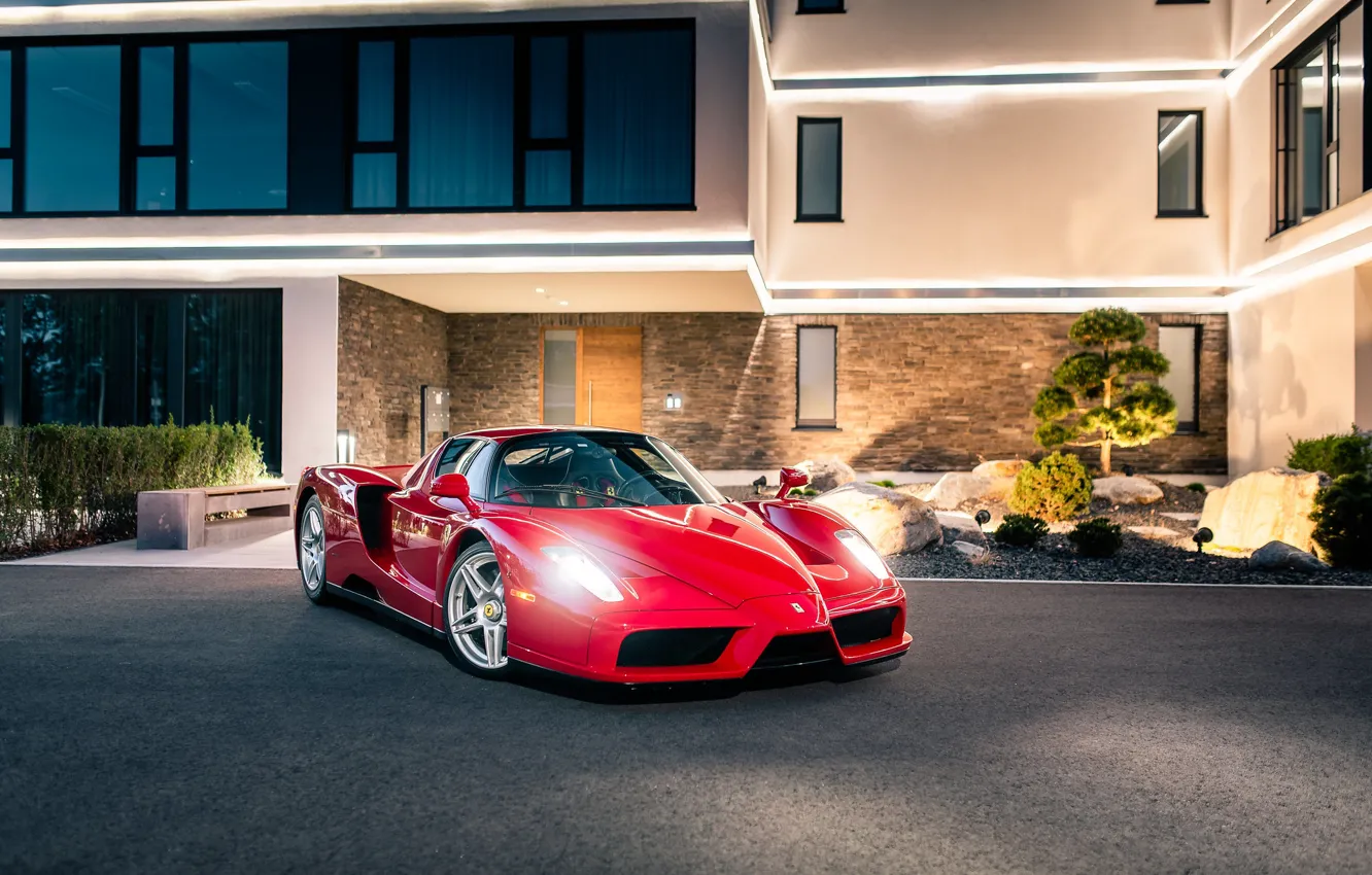 Фото обои Ferrari, Red, Enzo