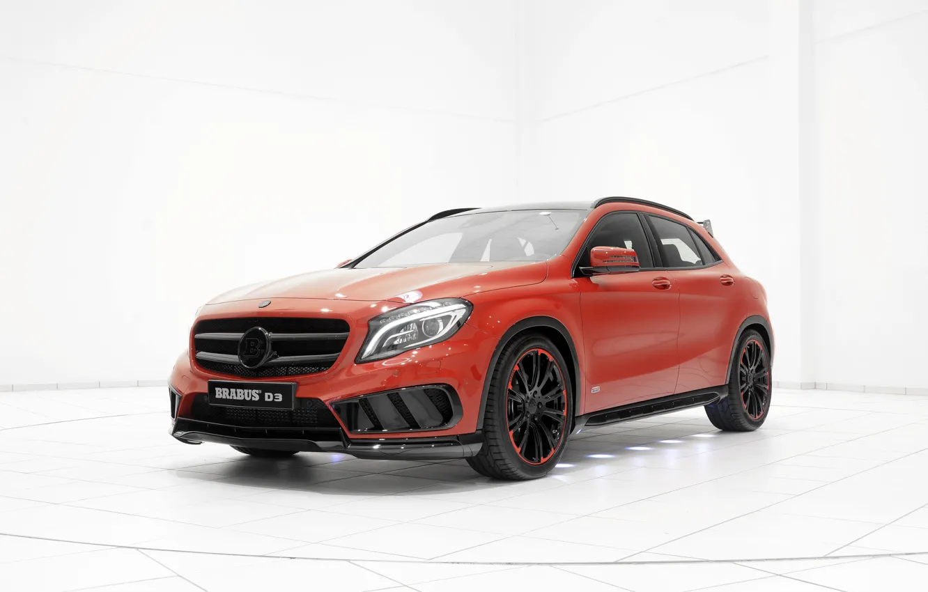 Фото обои Mercedes-Benz, Brabus, мерседес, брабус, 2015, X156, GLA-Klasse