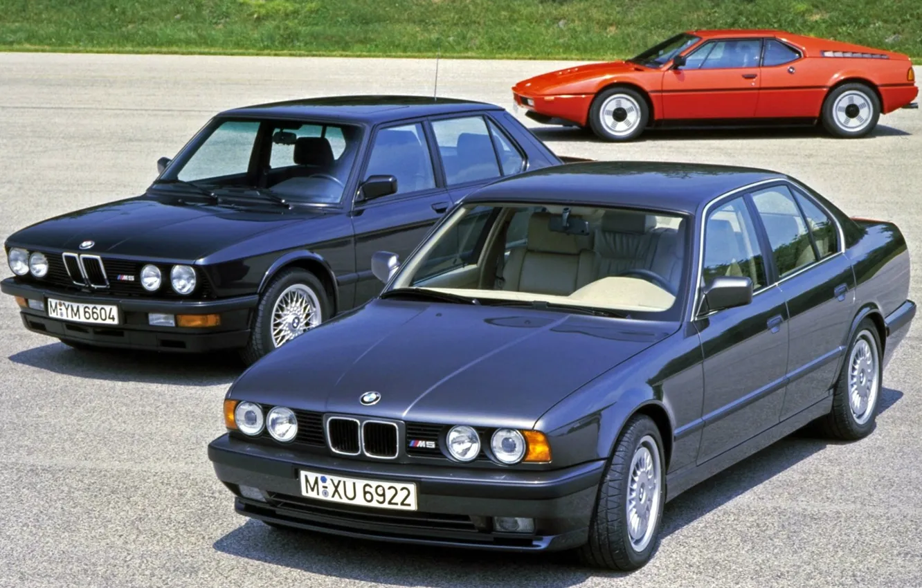 Фото обои BMW, E34, E28