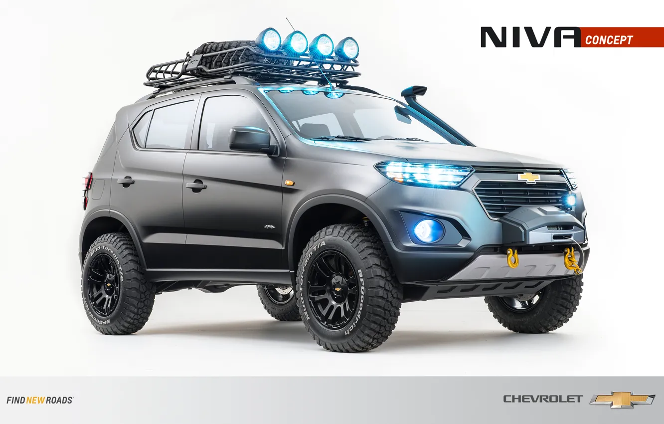 Фото обои Concept, Wallpaper, Шеви, Niva, Chevrolet Niva Concept, Нива 2016