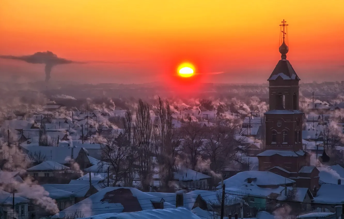 Фото обои природа, Зима, Россия, Орск, Оренбуржье