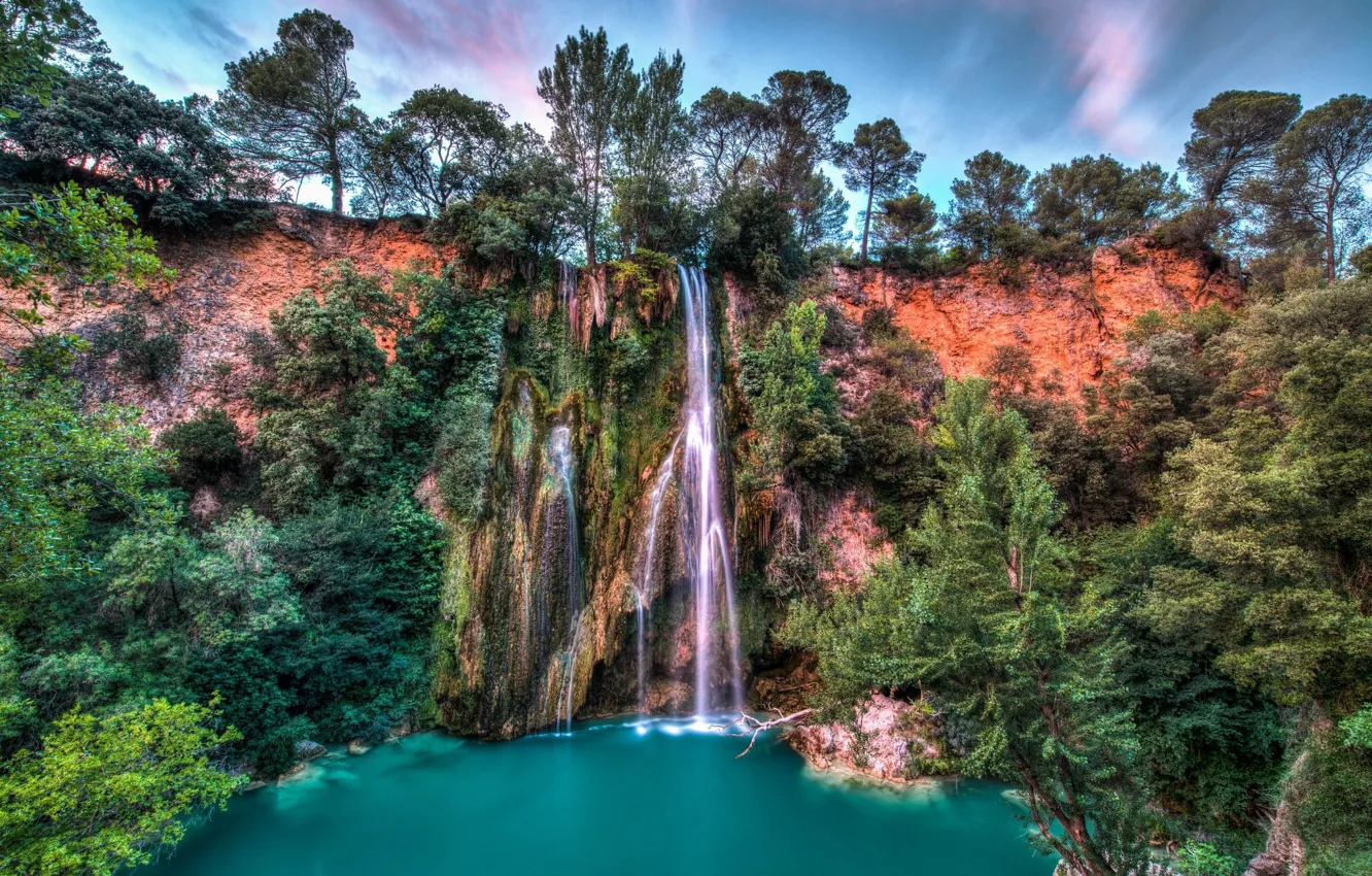 Фото обои природа, водопад, красота