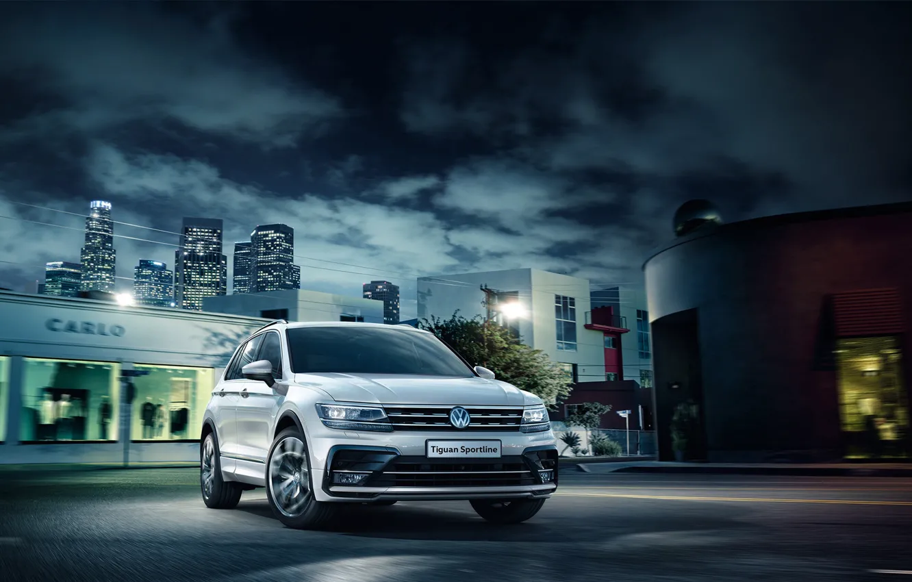 Фото обои Volkswagen, фольксваген, Tiguan, Sportline, тигуан