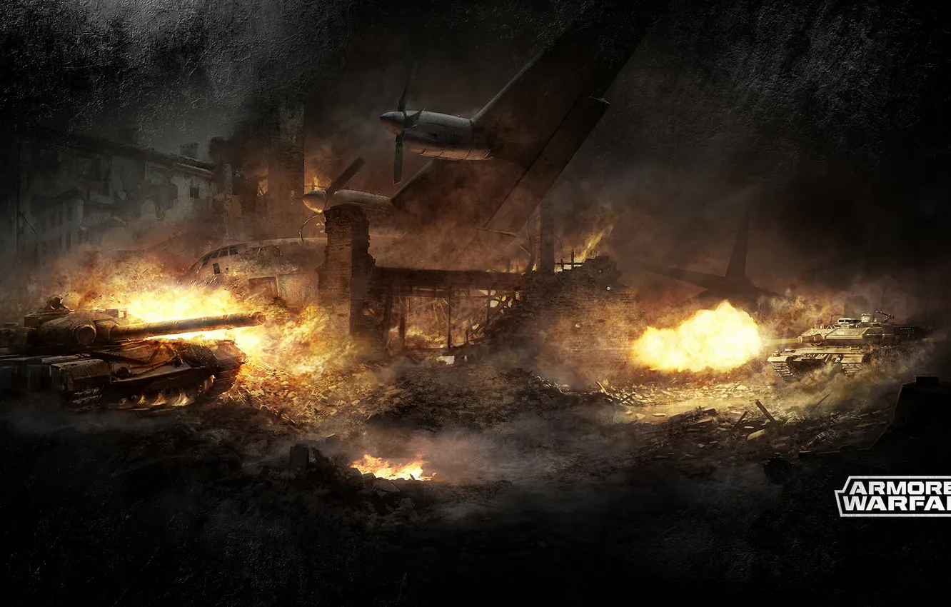 Фото обои танк, самолёт, tanks, CryEngine, mail.ru, Armored Warfare, Obsidian Entertainment, Проект Армата
