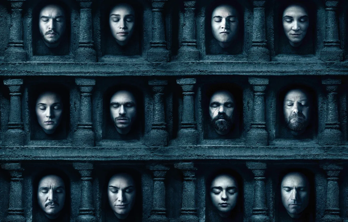 Фото обои постер, Game of Thrones, Игра престолов, шестой сезон, On-off, ждём
