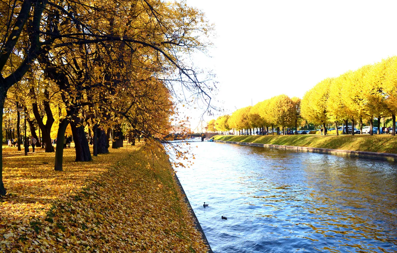 Фото обои река, канал, Russia, набережная, питер, санкт-петербург, St. Petersburg, русский музей