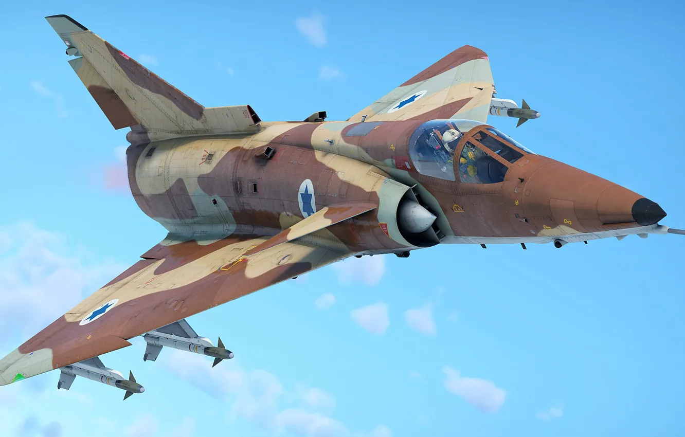Фото обои Израиль, Тактический истребитель, Kfir C7