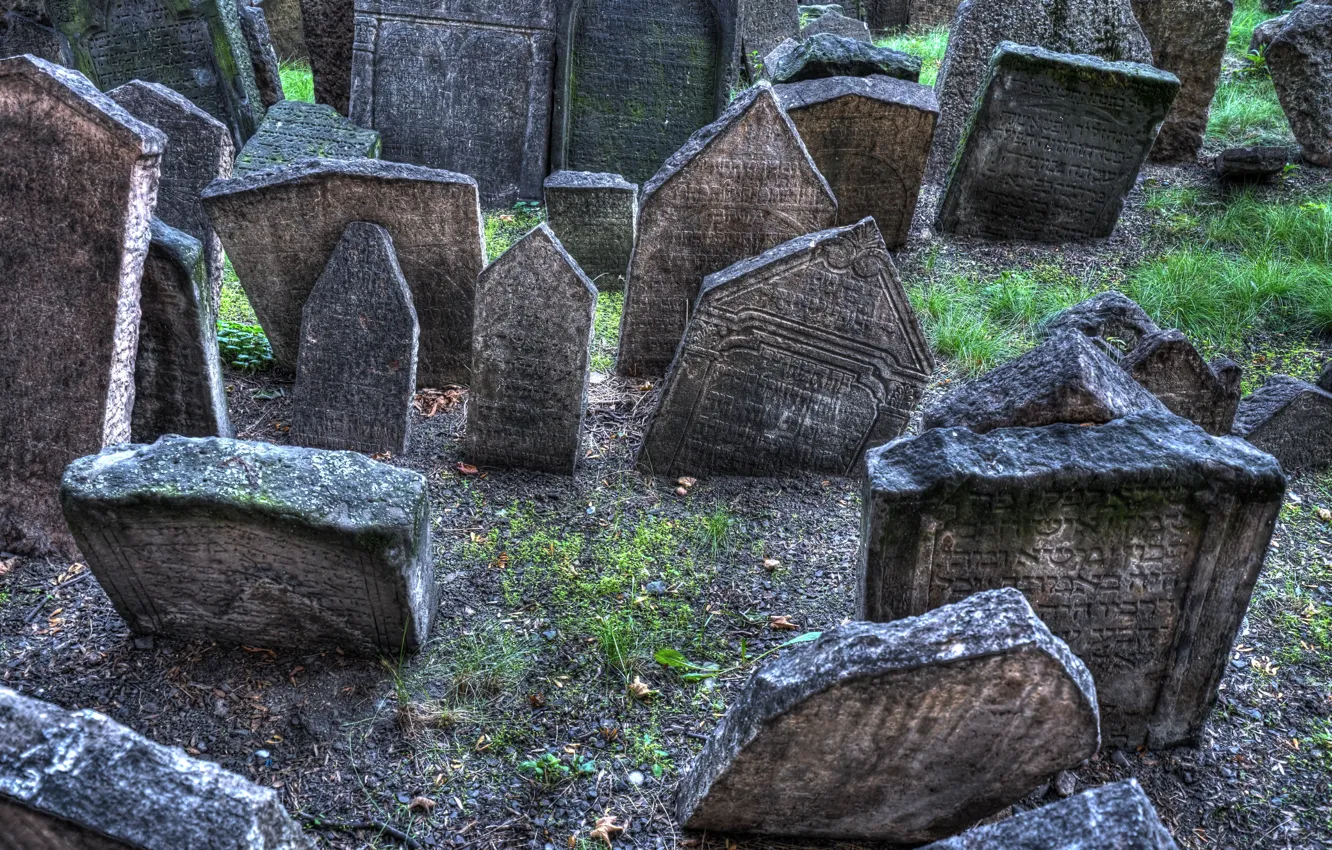 Фото обои жизнь, кладбище, надгробные плиты