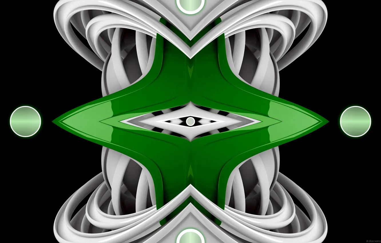 Фото обои фантазия, градиент, фигура