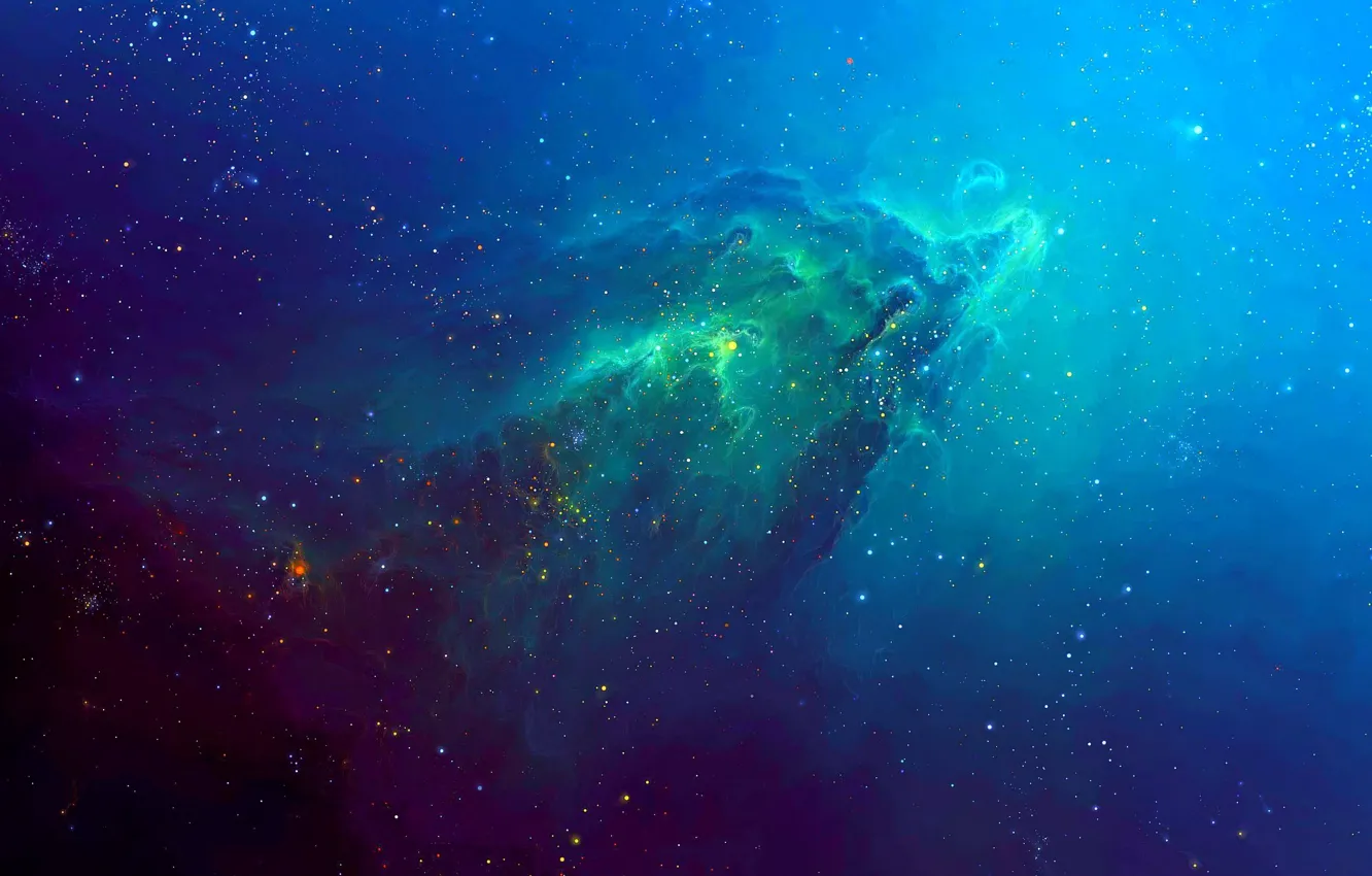 Фото обои colors, space, Galaxy, nebula, stars, cosmos