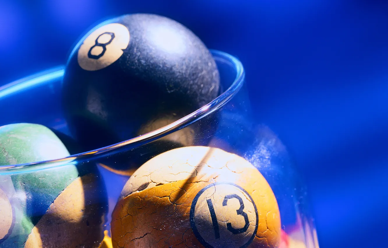 Фото обои макро, шары, игра, бильярд, game, balls, номера, 1920x1200