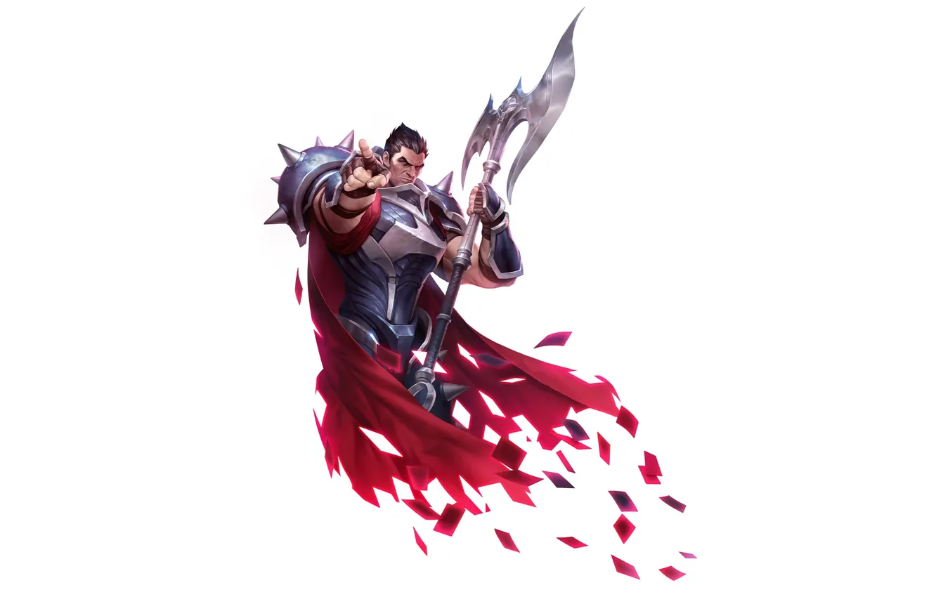 Фото обои мужик, топор, Darius, Legends of Runeterra