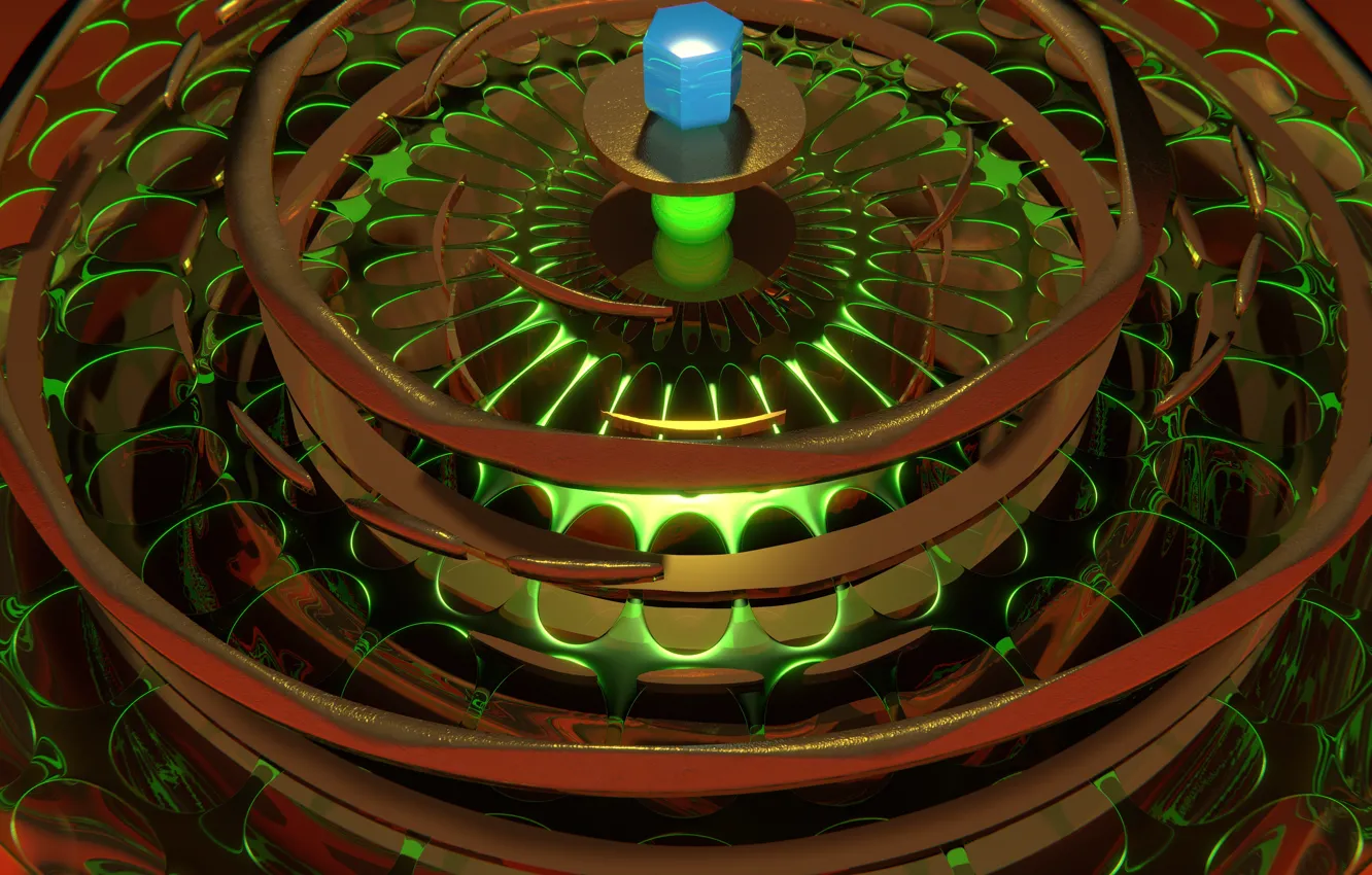 Фото обои form, mechanical, surrealism, blender3d, intuitive, 3dart, experimental
