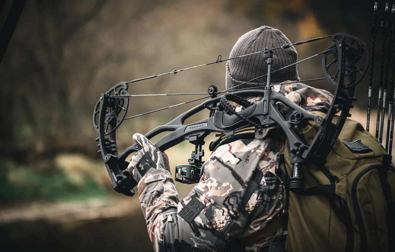 Фото обои Сезон охоты, Мужчина, Archery, Стрельба из лука, Hunting season, Hoyt Carbon RX-7