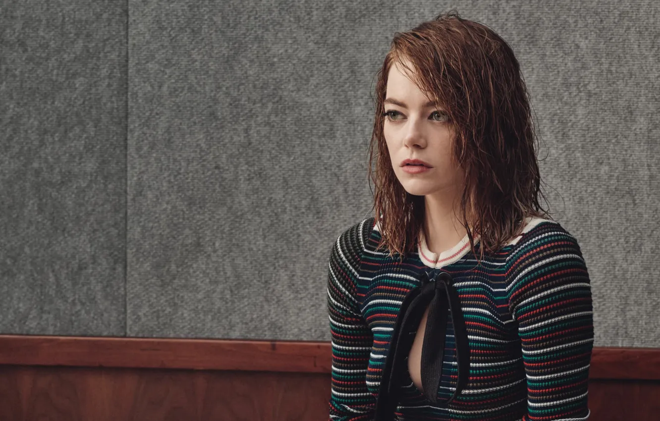 Фото обои портрет, актриса, красотка, Emma Stone, Эмма Стоун