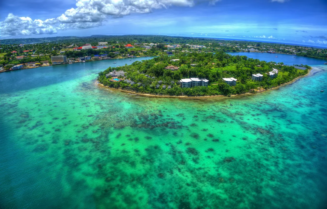 Фото обои море, остров, Вануату