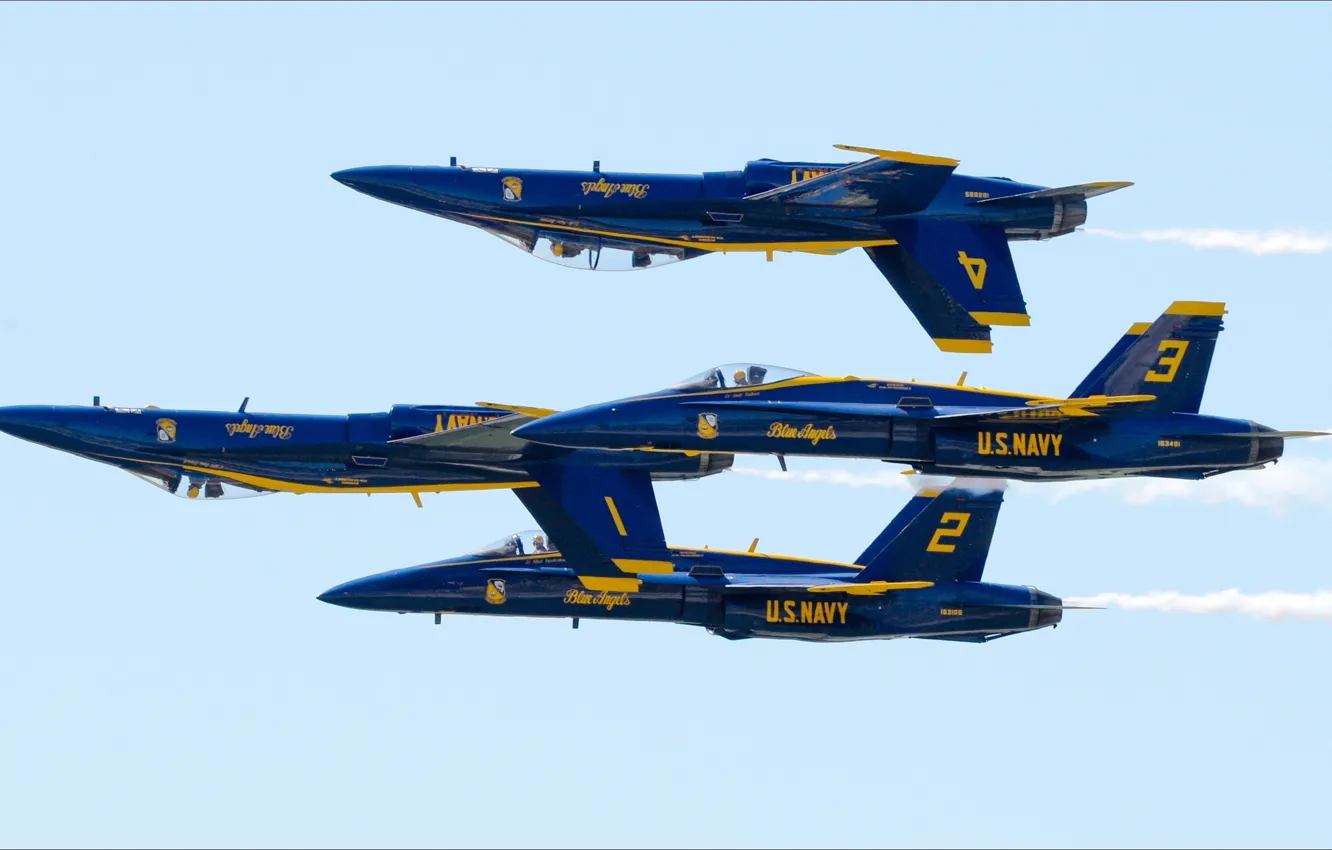 Фото обои USA, for, F-18, Blue Angels