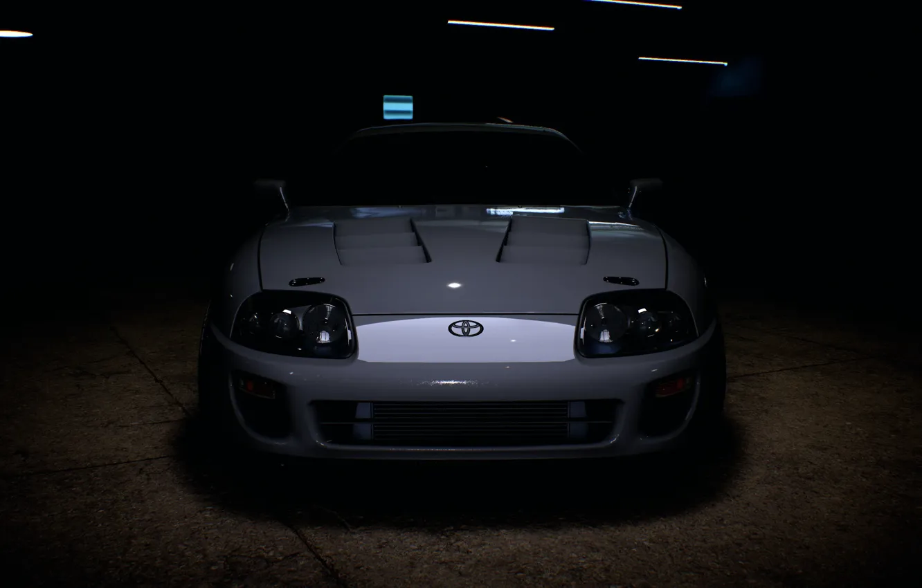 Фото обои supra, supercar, racecar, garage, japoneese, grey car