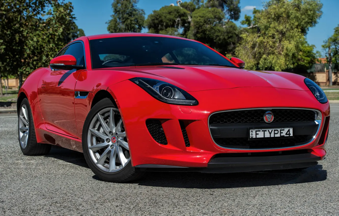 Фото обои Jaguar, ягуар, Coupe, F-Type, AU-spec, 2014