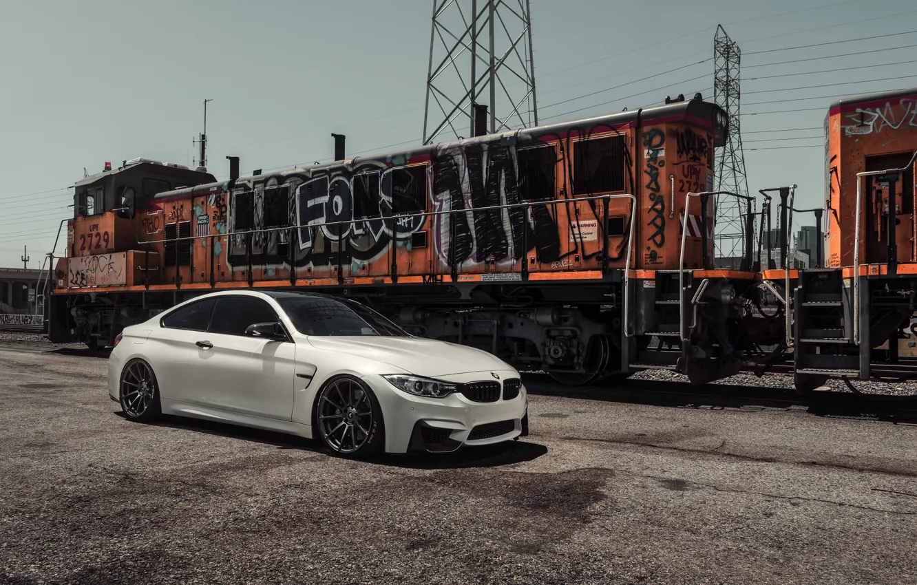 Фото обои BMW, White, Train, F82