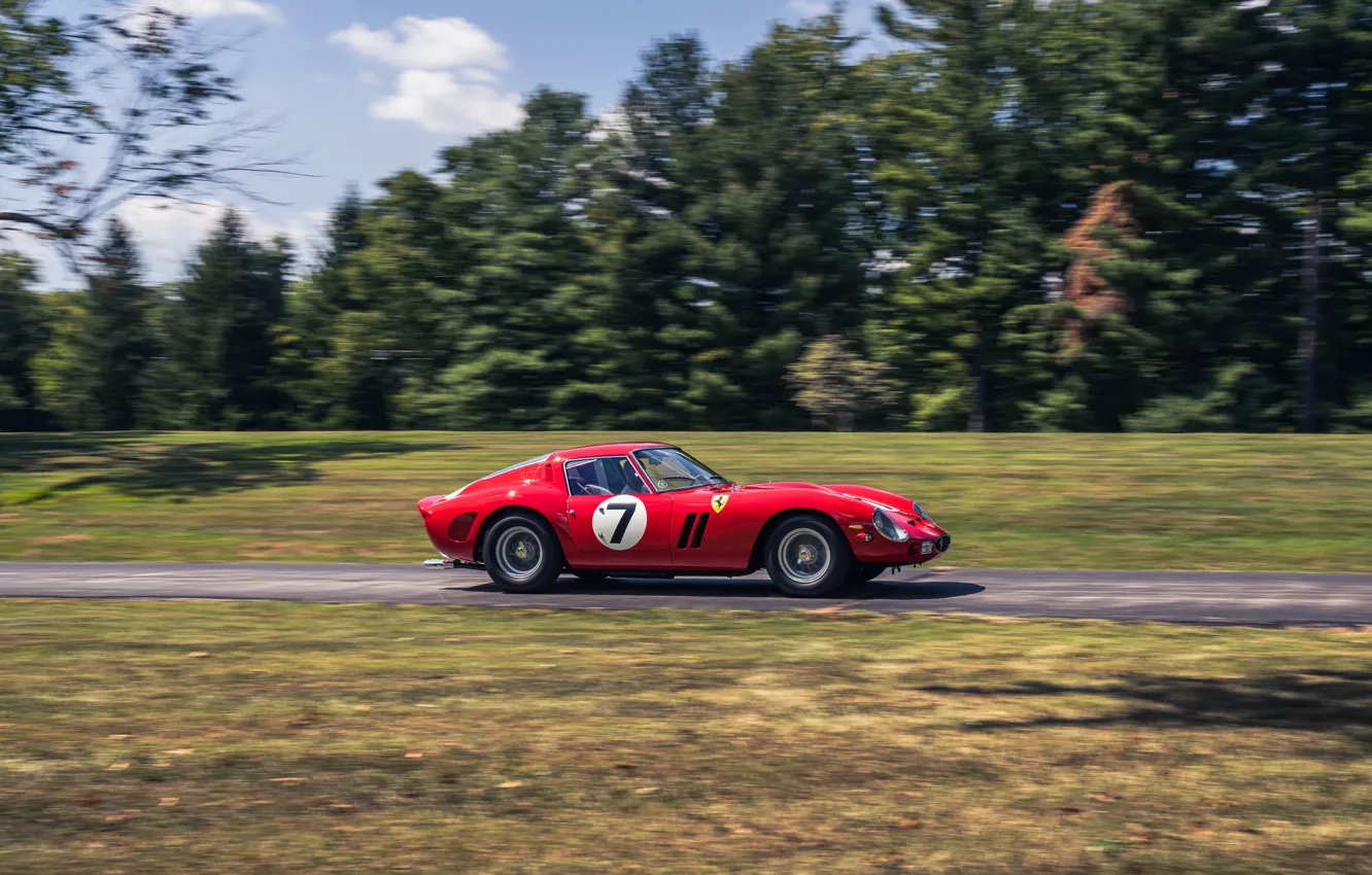 Фото обои Ferrari, drive, 1962, 250, Ferrari 250 GTO, Ferrari 330 LM