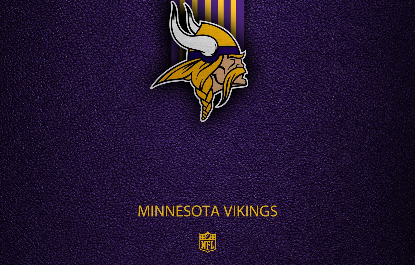Фото обои wallpaper, sport, logo, NFL, Minnesota Vikings