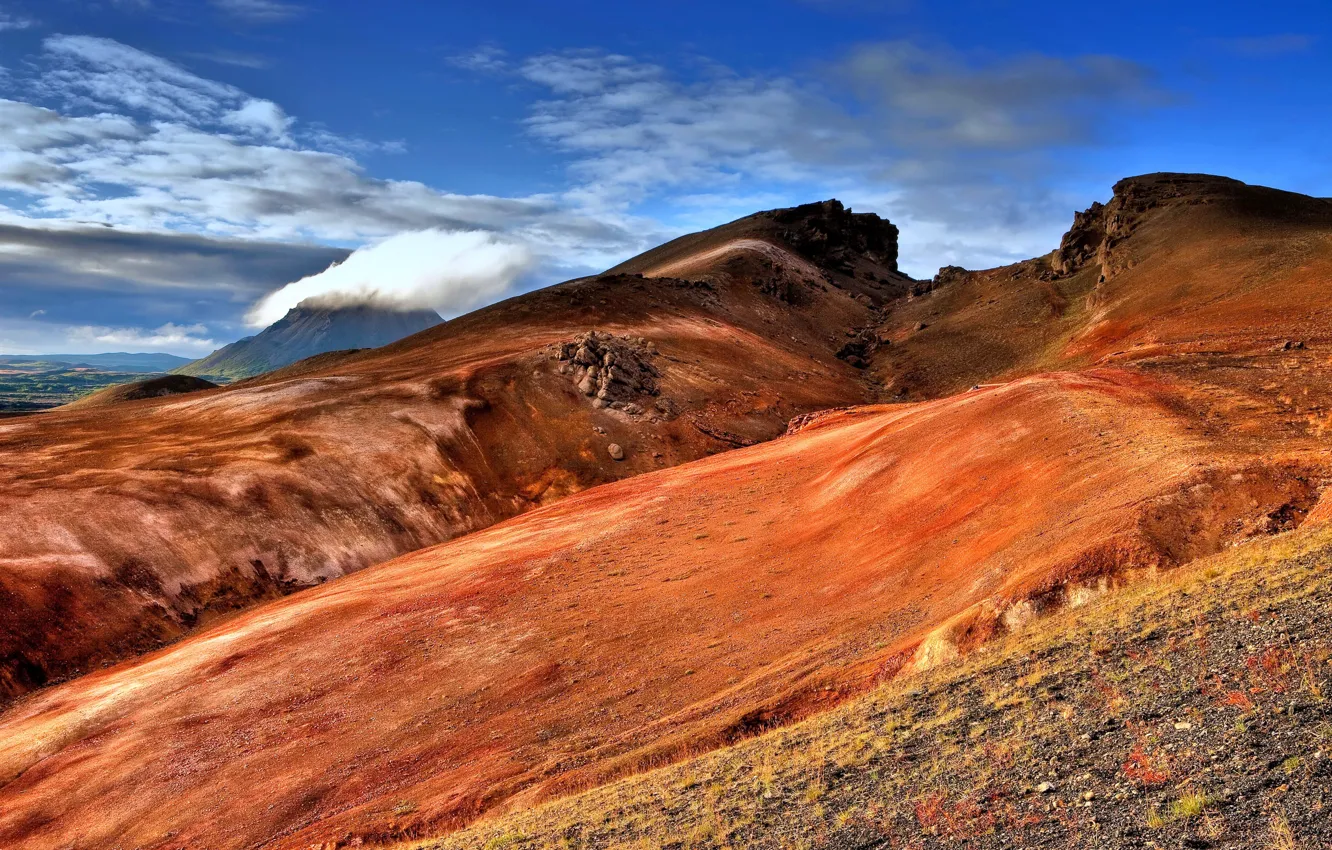 Фото обои Исландия, Iceland, Крабла, Krafla Volcano
