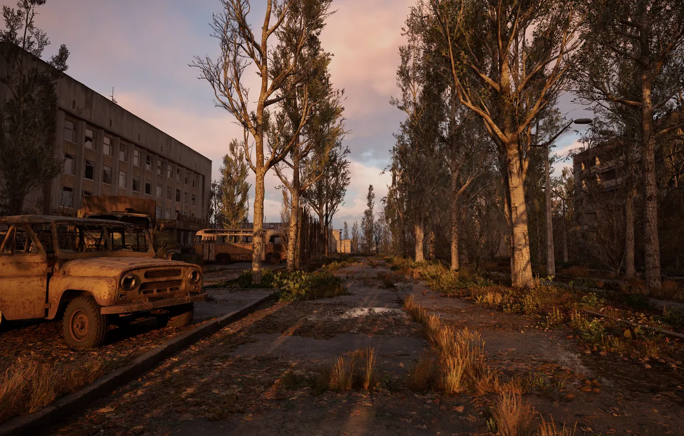Фото обои Сталкер, Припять, Сталкер 2, Stalker 2, S.T.A.L.K.E.R. 2: Heart of Chornobyl