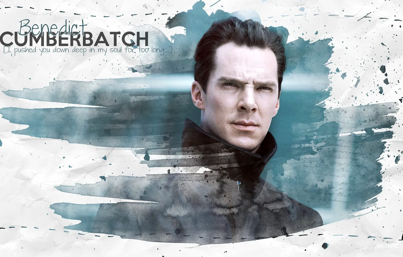 Фото обои абстракция, арт, Бенедикт Камбербэтч, Benedict Cumberbatch, Star Trek Into Darkness, by elnarseltaair