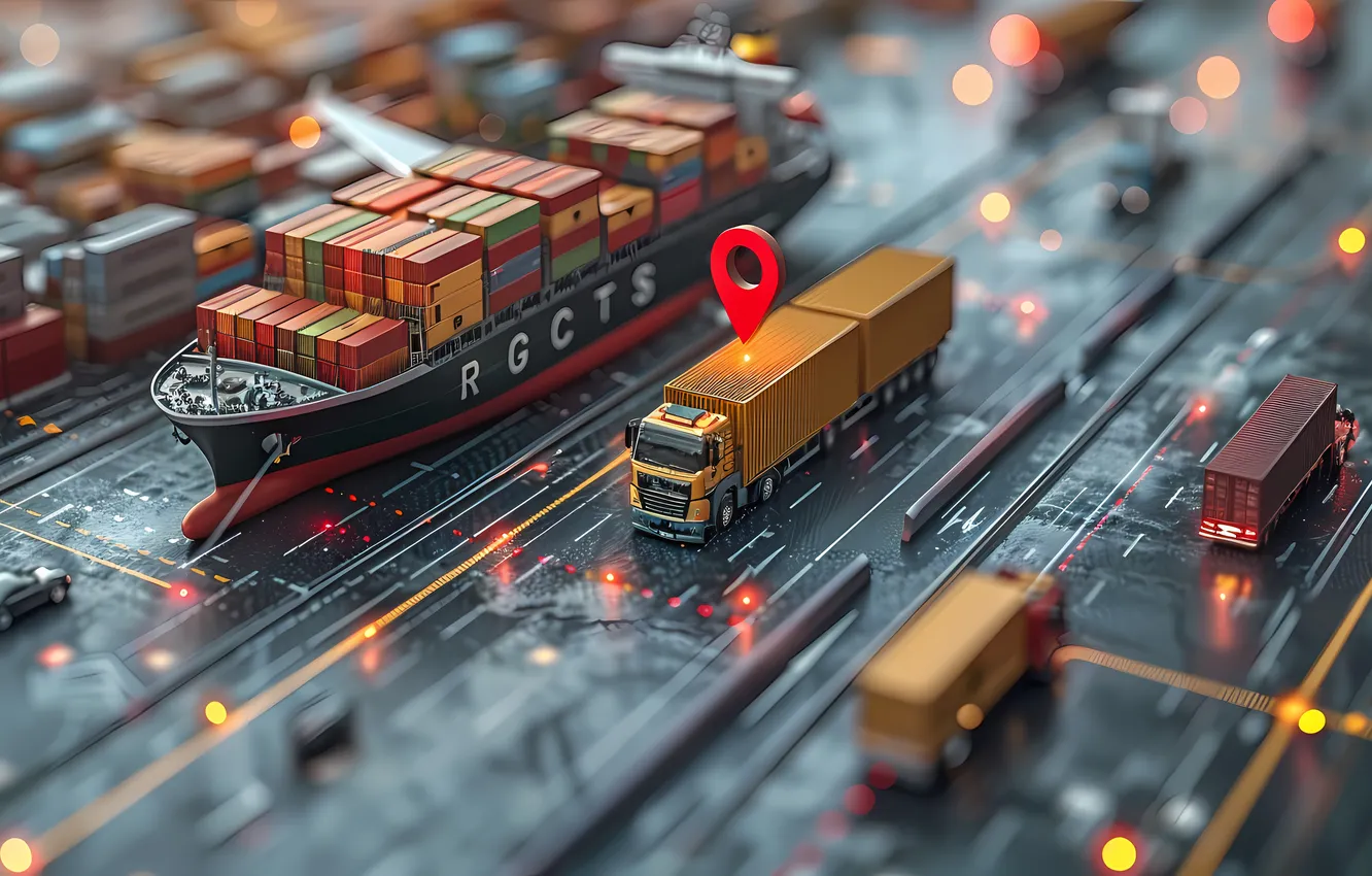 Фото обои cargo, ai art