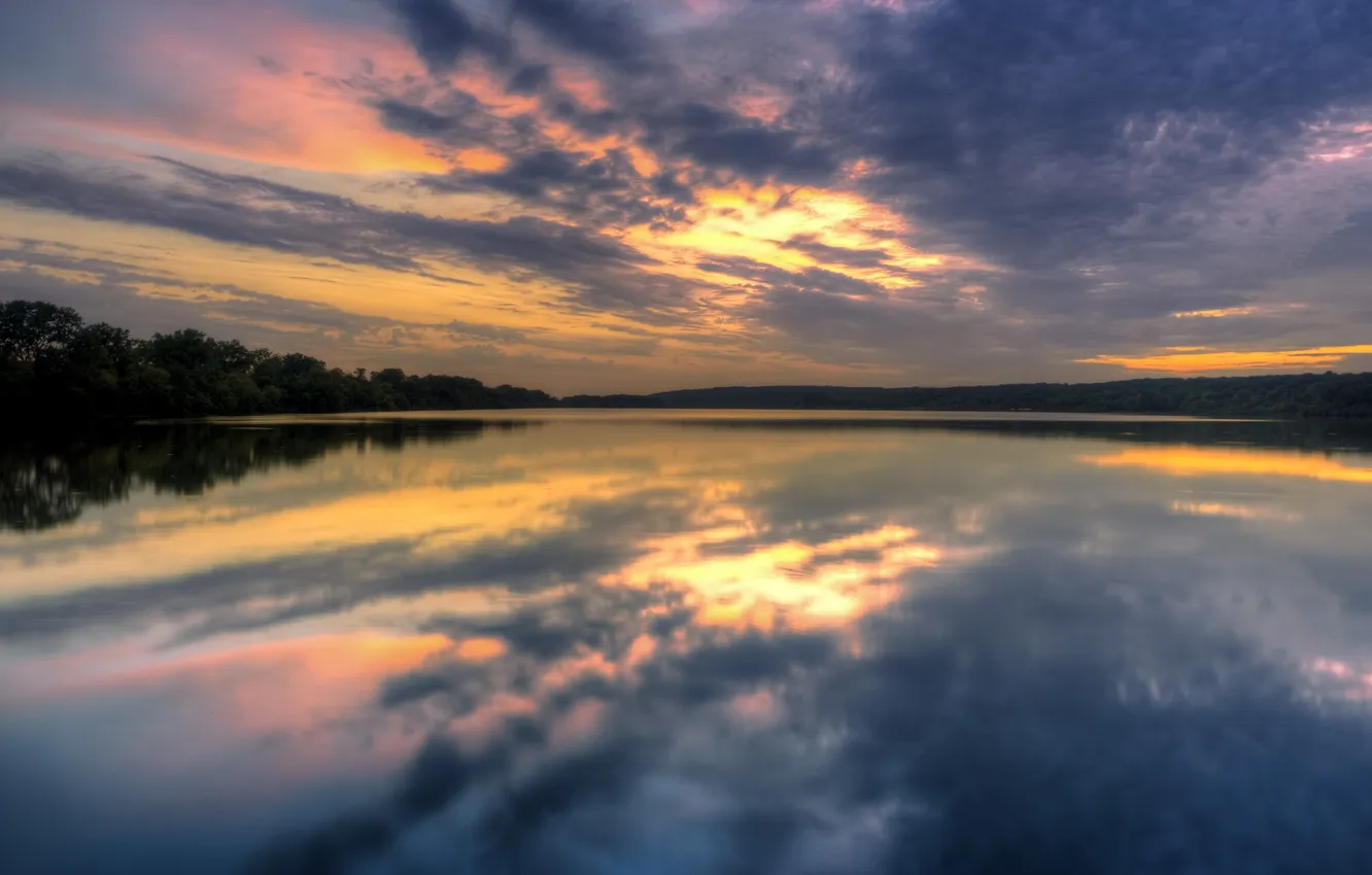 Фото обои озеро, USA, США, Иллинойс, Illinois