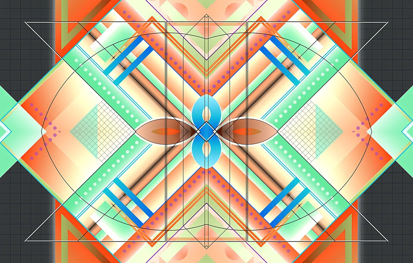 Фото обои линии, цвет, фигура