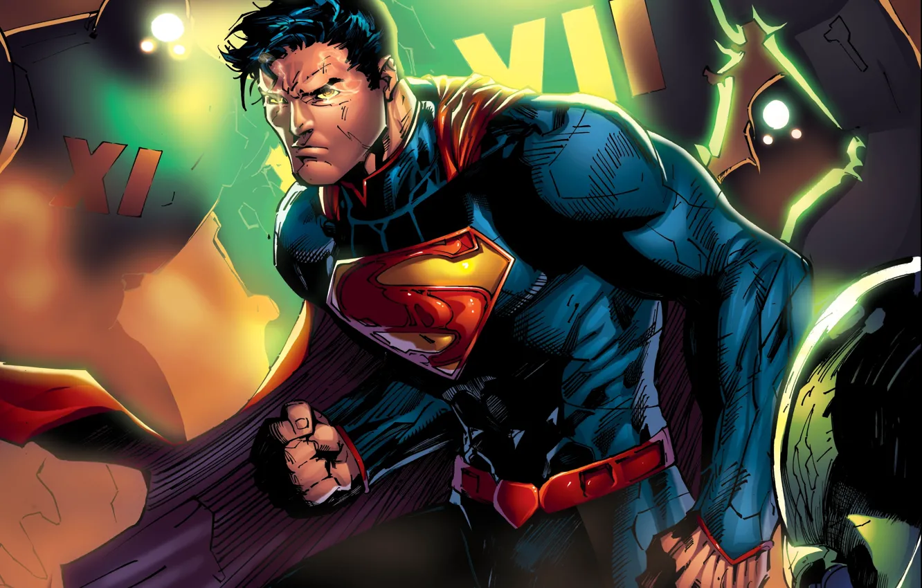 Фото обои Superman, DC Comics, Clark Kent, man of steel, Kal-El