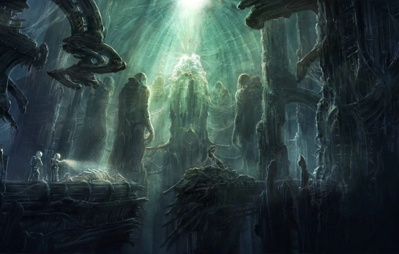 Фото обои фантастика, мир, затерянный, prometheus chamber, by radojavor