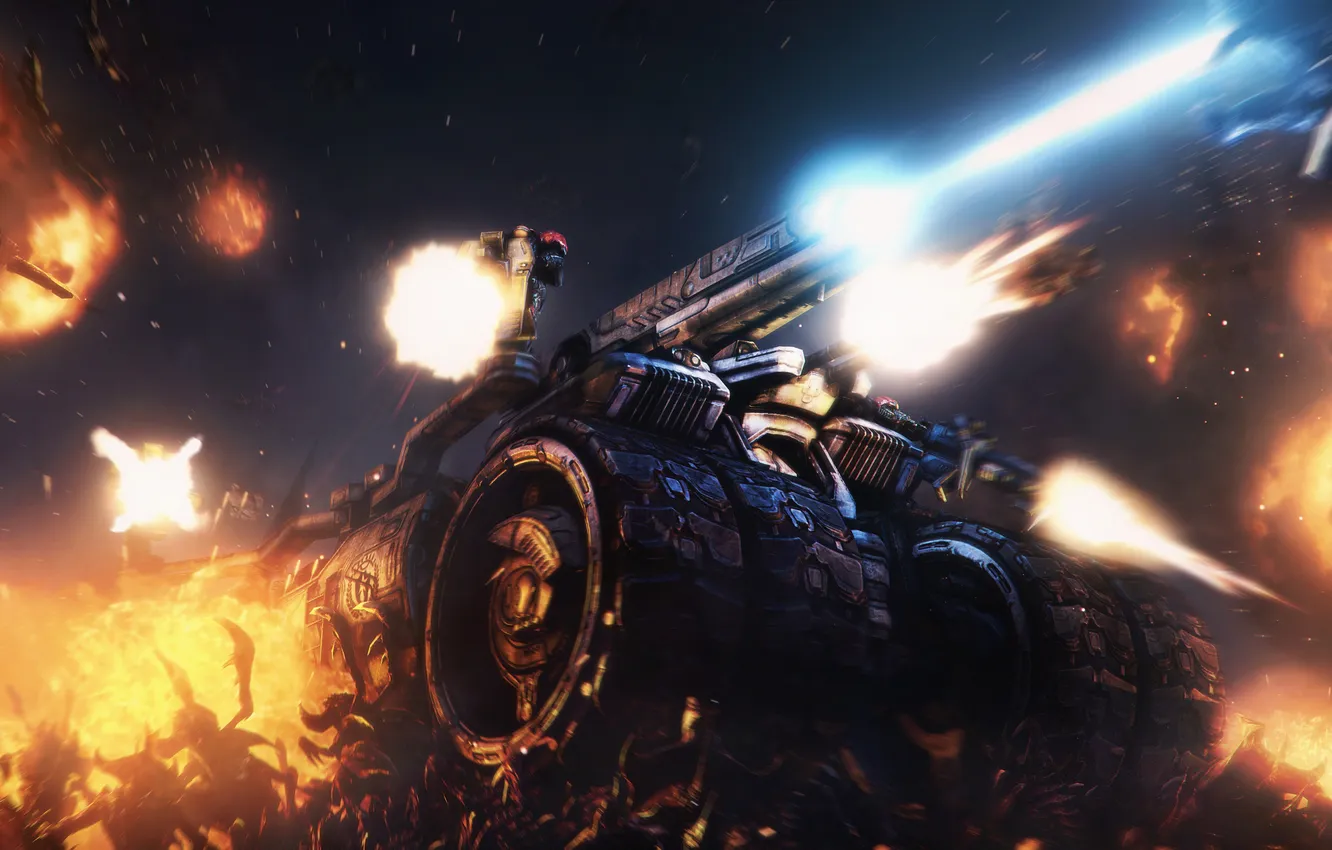 Фото обои fire, war, Leviathan, Unreal Tournament 3