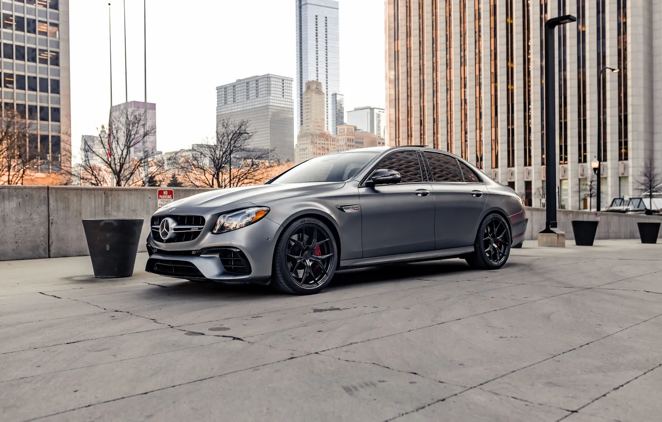 Фото обои Mercedes-Benz, City, Mercedes, AMG, Grey, Mercedes-Benz E 63 AMG, E63 AMG