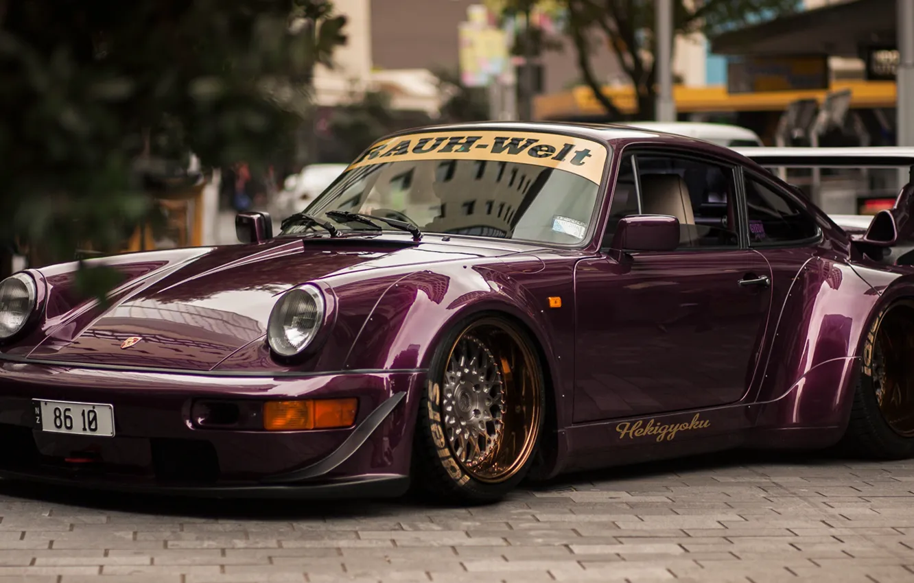 Фото обои 911, wide body, porschce, Porsche 964