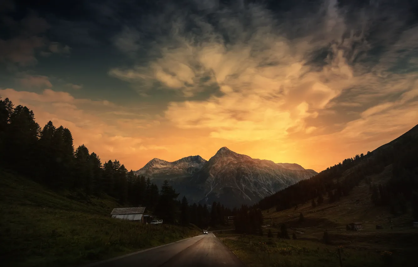 Фото обои Switzerland, Canton of Graubunden, Splugen