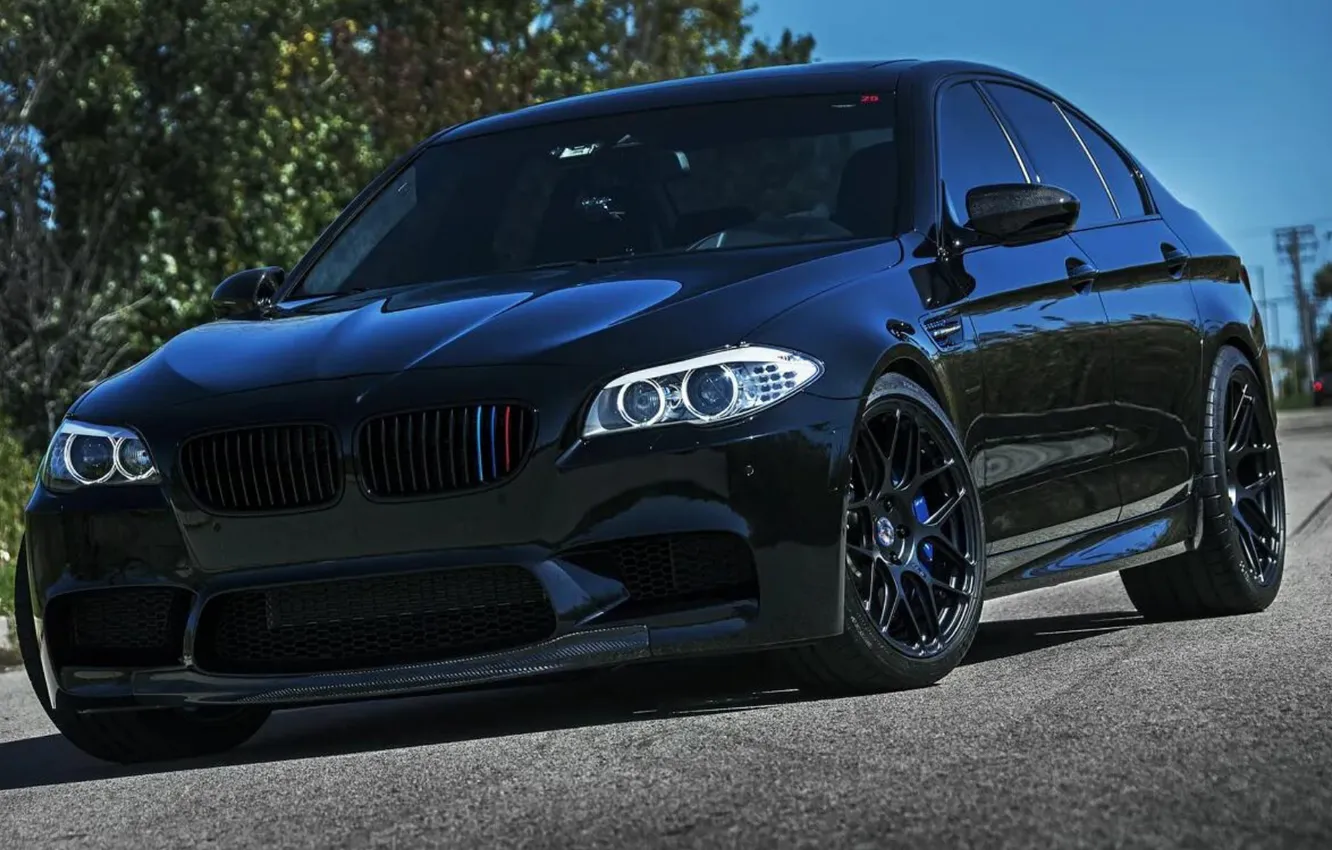 Фото обои BMW, black, F10