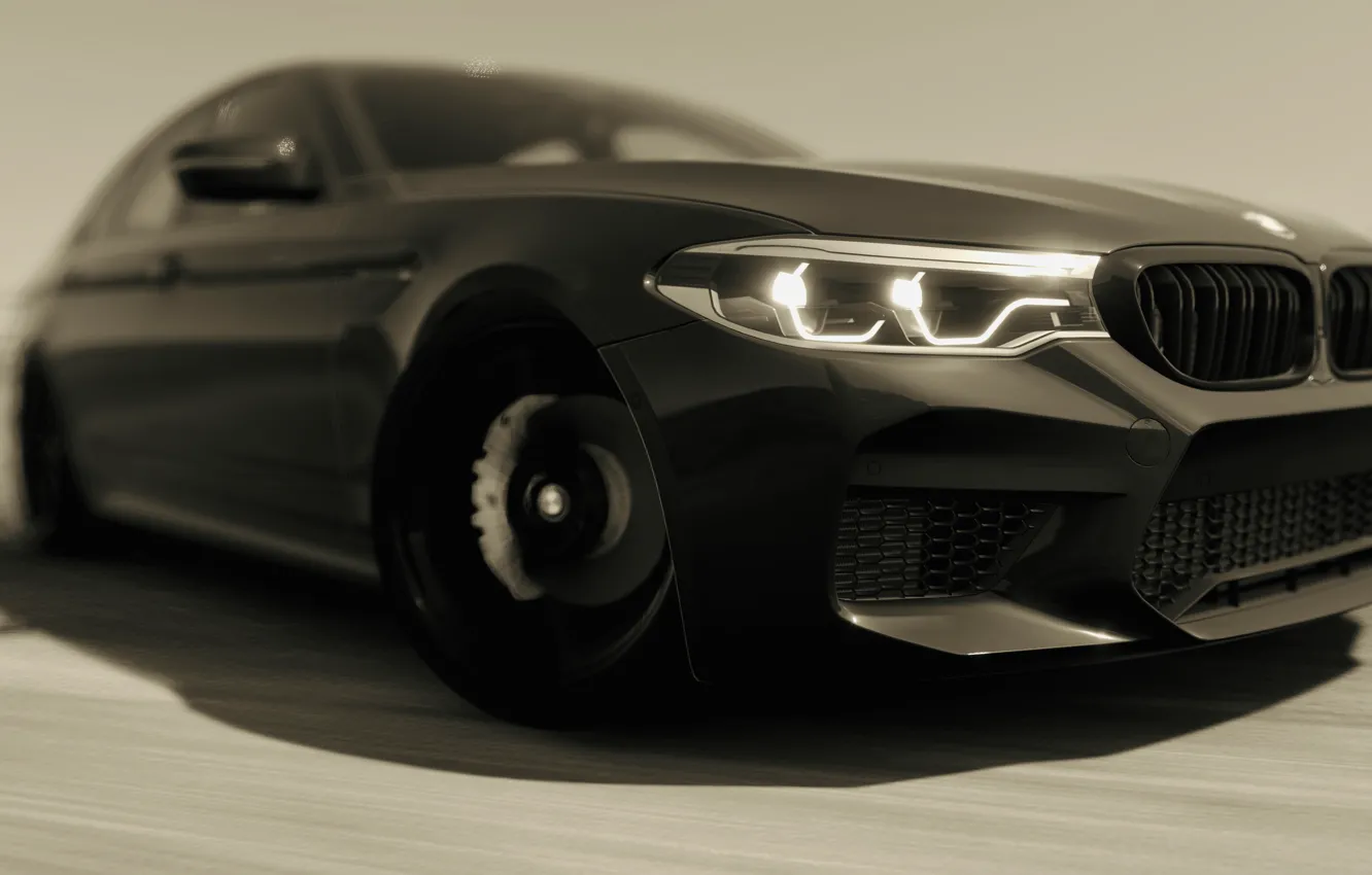 Фото обои HDR, BMW, Drift, Game, BMW M5, UHD, M5, Xbox One X