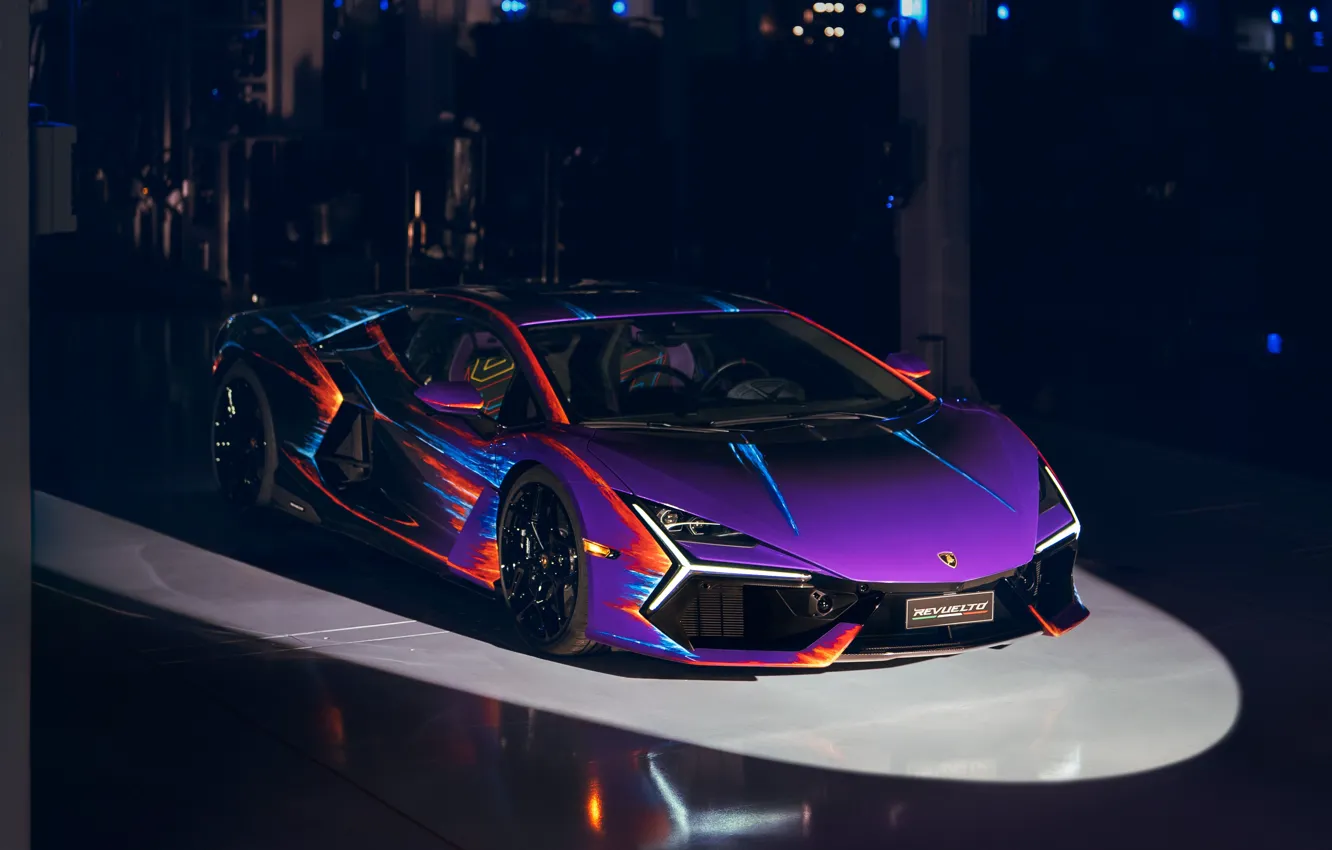 Фото обои Lamborghini, front view, Revuelto, Lamborghini Revuelto Opera Unica