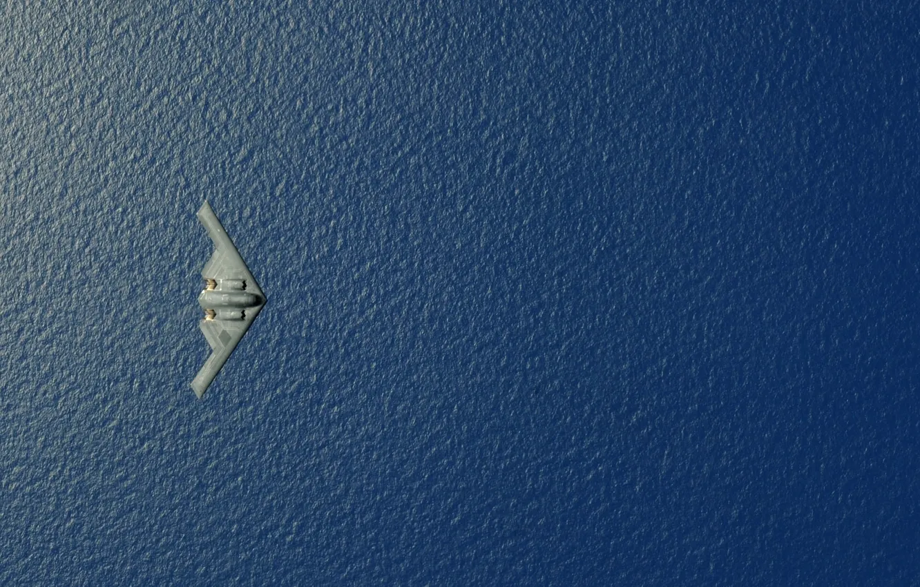 Фото обои полет, океан, B-2 Spirit, U.S. Air Force