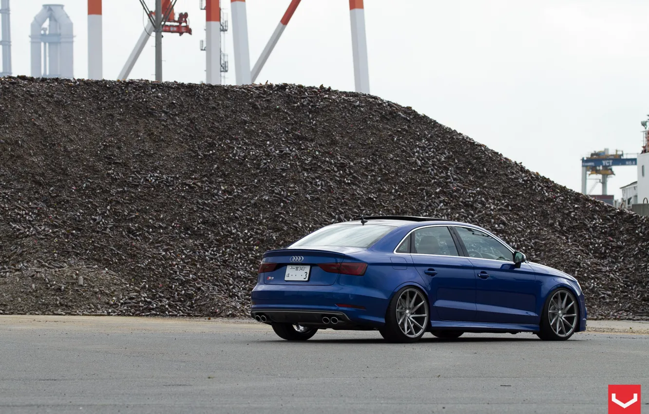 Фото обои Audi, тюнинг, Ауди, седан, Vossen, S3